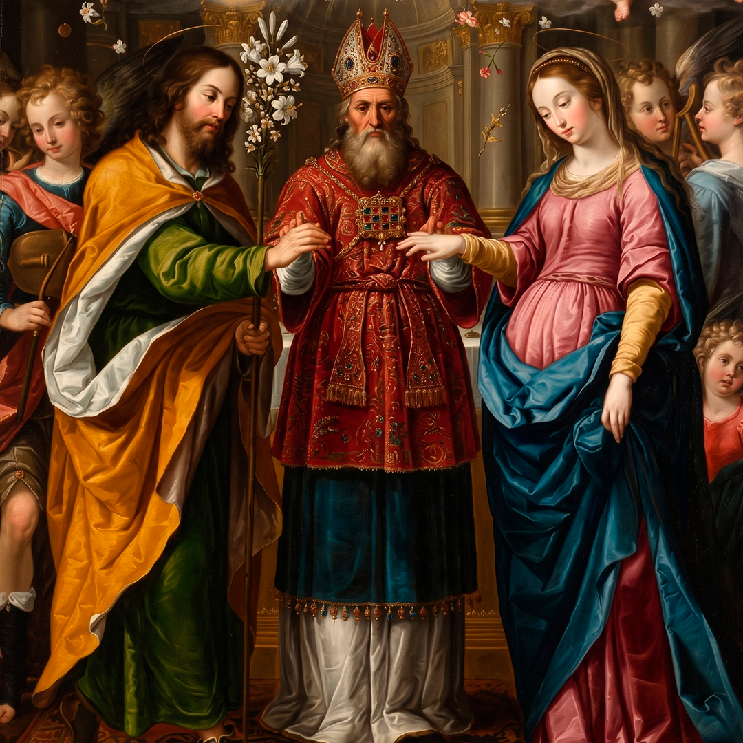 Deus, romântico como É, fez o mês de Maria começar com São José